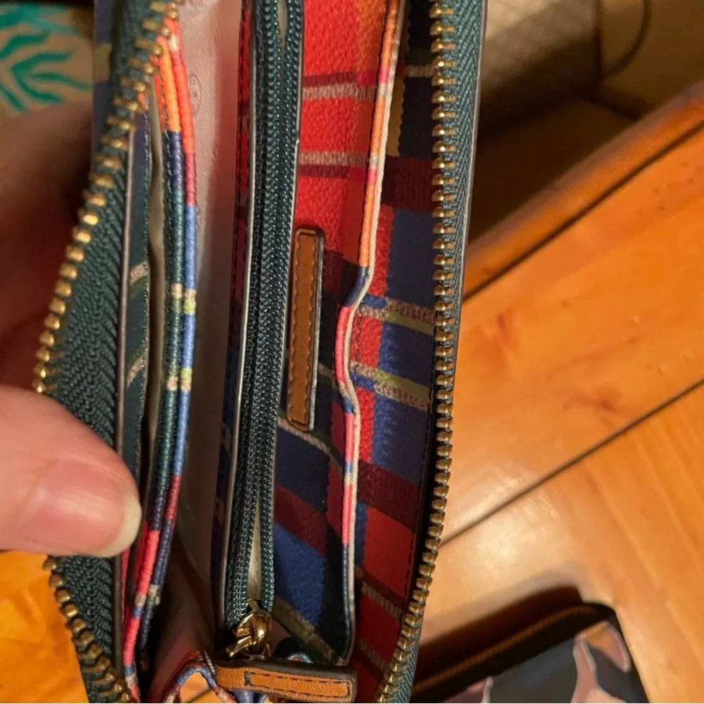 Tory Burch Multicolor Plaid Wallet - Picture 5 of 8